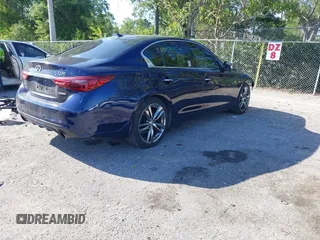 2021 Infiniti Q50 3.0t SENSORY with VIN JN1EV7CP9MM707723, listed as a IAAI auction lot 41834111 with 56,787 mi miles. Bid and sale history available at carsss.com. Image 4.