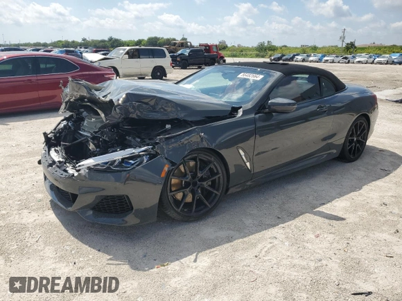2022 BMW 8 Series 840i with VIN WBADZ2C08NCH25253, listed as a Copart auction lot 56482664 with 12,776 mi miles. Bid and sale history available at carsss.com. Image 1.