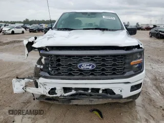 2024 Ford F-150 STX with VIN 1FTEW2KP9RKF20192, listed as a Copart auction lot 53884645 with 743 mi miles and Salvage Title. Bid and sale history available at carsss.com. Image 5.