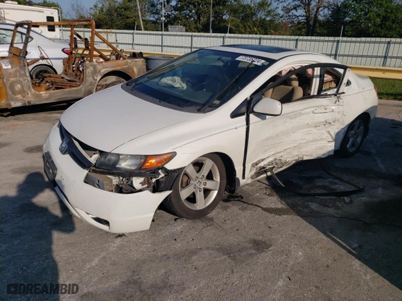 2007 Honda Civic Cpe EX with VIN 2HGFG12877H508584, listed as a Copart auction lot 73735224 with NaN miles and Salvage Title. Bid and sale history available at carsss.com. Image 1.