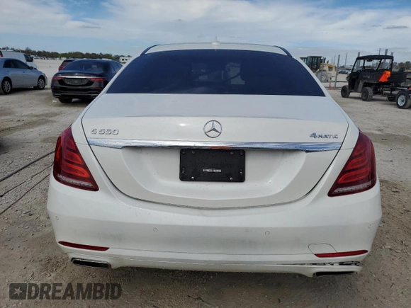 2017 Mercedes-Benz S 550 with VIN WDDUG8FB8HA331053, listed as a Copart auction lot 41588304 with 46,318 mi miles and Salvage Title. Bid and sale history available at carsss.com. Image 6.