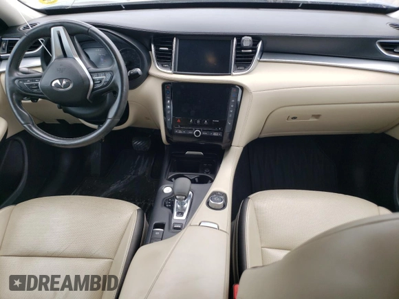 2020 Infiniti QX50 Luxe with VIN 3PCAJ5M14LF102151, listed as a Copart auction lot 57904965 with 52,116 mi miles and Salvage title. Bid and sale history available at DreamBid. Image 8.
