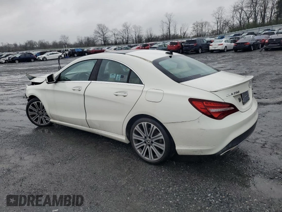 2018 Mercedes-Benz CLA 250 with VIN WDDSJ4GB5JN543939, listed as a Copart auction lot 49329164 with 29,867 mi miles and . Bid and sale history available at DreamBid. Image 2.