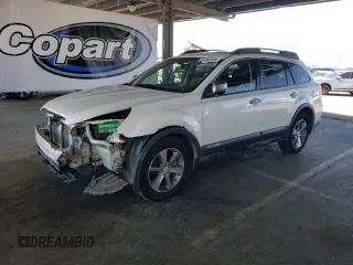 2014 Subaru Outback Limited with VIN 4S4BRDPC6E2260593, listed as a Copart auction lot 57282355 with 103,961 mi miles and Salvage title. Bid and sale history available at DreamBid. Image 1.