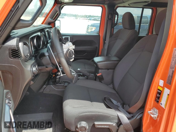 2023 Jeep Wrangler Sport S with VIN 1C4HJXDG7PW675321, listed as a Copart auction lot 54154795 with 10,269 mi miles and Salvage Title. Bid and sale history available at DreamBid. Image 7.