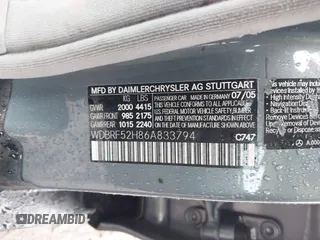 2006 Mercedes-Benz C 230 Sport with VIN WDBRF52H86A833794, listed as a IAAI auction lot 41564751 with 132,857 mi miles and . Bid and sale history available at carsss.com. Image 9.