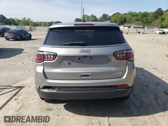 2020 Jeep Compass Latitude with VIN 3C4NJCBB1LT224419, listed as a Copart auction lot 53473975 with 81,002 mi miles and Salvage title. Bid and sale history available at DreamBid. Image 6.
