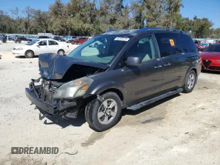 2009 Nissan Quest with VIN 5N1BV28UX9N102530, listed as a Copart auction lot 48293415 with 187,827 mi miles and Salvage Title. Bid and sale history available at carsss.com. Image 1.
