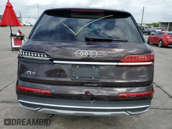 2020 Audi Q7 Premium Plus with VIN WA1LJAF73LD010114, listed as a Copart auction lot 74204703 with Not provided miles and . Bid and sale history available at DreamBid. Image 6.