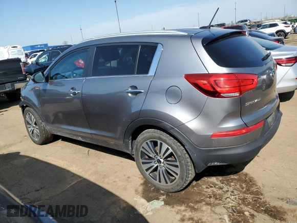 2016 Kia Sportage EX with VIN KNDPCCACXG7837727, listed as a Copart auction lot 54017575 with 69,958 mi miles and Clean Title. Bid and sale history available at carsss.com. Image 2.