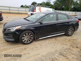 2015 Hyundai Sonata Sport with VIN 5NPE34AF4FH042951, listed as a Copart auction lot 58546085 with 114,327 mi miles and Salvage title. Bid and sale history available at DreamBid. Image 1.
