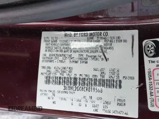 2012 Lincoln MKZ with VIN 3LNHL2GC8CR819568, listed as a IAAI auction lot 41377525 with 116,225 mi miles. Bid and sale history available at carsss.com. Image 9.