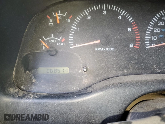 1998 Dodge Dakota SLT with VIN 1B7GG22Y5WS699664, listed as a Copart auction lot 84112654 with 268,517 mi miles and Salvage Title. Bid and sale history available at carsss.com. Image 9.