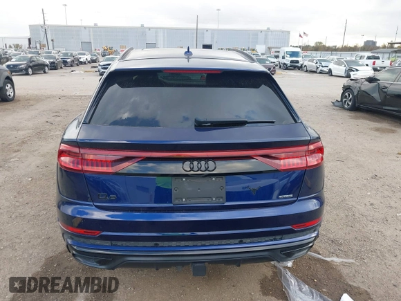 2022 Audi Q8 Prestige with VIN WA1FVBF14ND027851, listed as a IAAI auction lot 41155706 with 54,584 mi miles. Bid and sale history available at carsss.com. Image 17.