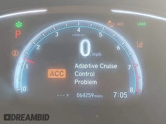 2019 Honda Civic LX with VIN 19XFC2F61KE014007, listed as a IAAI auction lot 41795070 with 64,259 mi miles and . Bid and sale history available at DreamBid. Image 15.