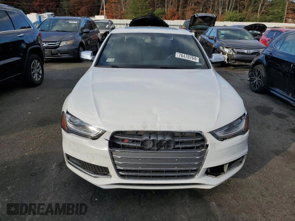 2014 Audi S4 Premium Plus with VIN WAUBGAFL9EA058571, listed as a Copart auction lot 76470764 with 154,090 mi miles and Salvage Title. Bid and sale history available at DreamBid. Image 5.