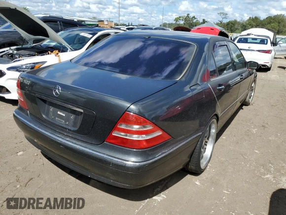 2002 Mercedes-Benz S-Class 4.3L with VIN WDBNG70J62A288492, listed as a Copart auction lot 75062694 with 0 mi miles and Salvage Title. Bid and sale history available at carsss.com. Image 3.
