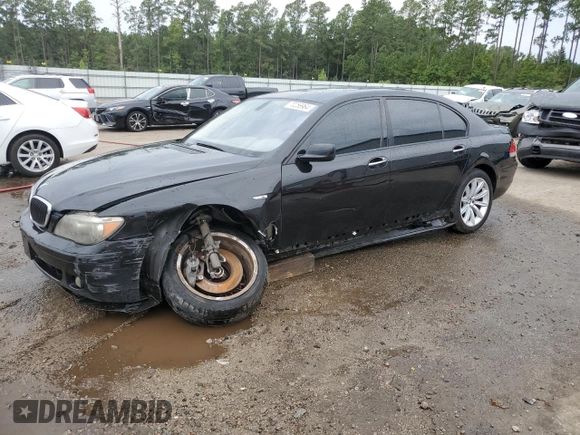 2008 BMW 7 Series 750Li with VIN WBAHN83588DT81267, listed as a Copart auction lot 70256964 with 127,155 mi miles and Salvage Title. Bid and sale history available at DreamBid. Image 1.