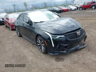 2023 Cadillac CT4-V Blackwing with VIN 1G6DL5RP9P0410802, listed as a IAAI auction lot 42038982 with 21,257 mi miles and . Bid and sale history available at DreamBid. Image 1.