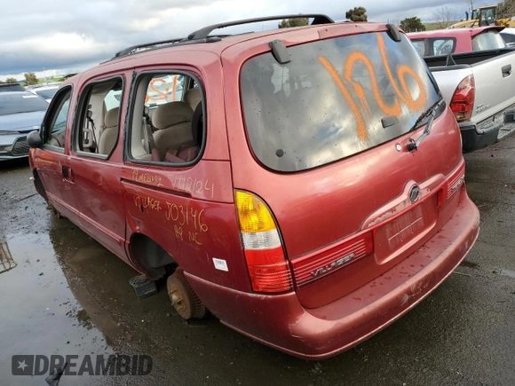 1999 Mercury Villager z VIN 4M2XV11TXXDJ03146, wystawiony jako Copart lot #38336914 z przebiegiem 94 061 mil mil oraz Nie do naprawy • Non repairable. Historia ofert i sprzedaży dostępna na DreamBid. Obrazek 2.