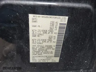 2015 Nissan Murano Platinum with VIN 5N1AZ2MH5FN283203, listed as a IAAI auction lot 41225388 with 1 mi miles. Bid and sale history available at carsss.com. Image 9.