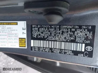 2018 Toyota Prius Prime Plus with VIN JTDKARFP3J3096141, listed as a IAAI auction lot 41822905 with 61,159 mi miles. Bid and sale history available at carsss.com. Image 9.