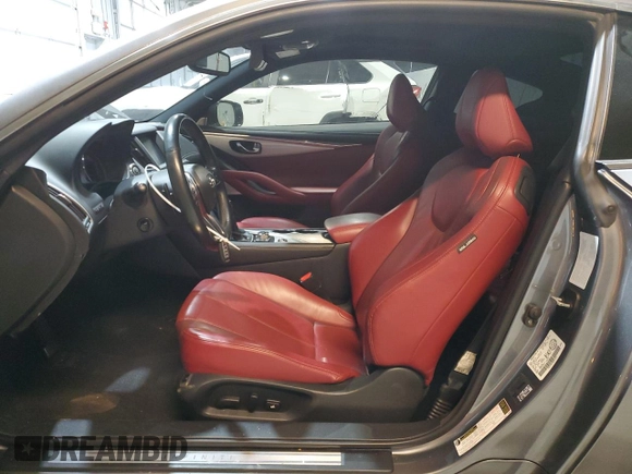 2017 Infiniti Q60 Red Sport 400 with VIN JN1FV7EL0HM701619, listed as a Copart auction lot 82981704 with 58,798 mi miles and Salvage title. Bid and sale history available at DreamBid. Image 7.
