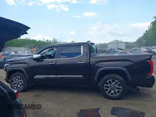 2024 Toyota Tundra 1794 Edition with VIN 5TFMA5DB5RX145336, listed as a IAAI auction lot 42203766 with 16,781 mi miles and . Bid and sale history available at DreamBid. Image 14.
