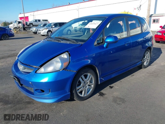 2008 Honda Fit Sport with VIN JHMGD37638S037038, listed as a IAAI auction lot 41019917 with 216,242 mi miles. Bid and sale history available at carsss.com. Image 2.