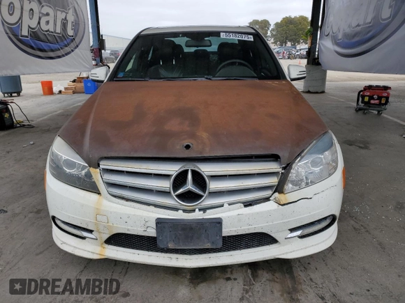 2011 Mercedes-Benz C with VIN WDDGF5EB4BA449124, listed as a Copart auction lot 55182075 with 147,699 mi miles and Clean Title. Bid and sale history available at carsss.com. Image 5.