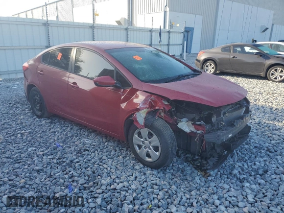 2016 Kia Forte LX with VIN KNAFK4A69G5551181, listed as a Copart auction lot 54341515 with 17,275 mi miles and Clean Title. Bid and sale history available at carsss.com. Image 4.