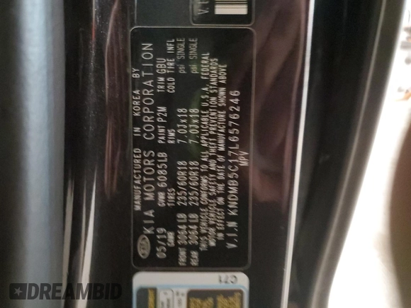 2020 Kia Sedona EX with VIN KNDMB5C17L6576246, listed as a Copart auction lot 43108735 with 150,629 mi miles and Salvage Title. Bid and sale history available at carsss.com. Image 13.