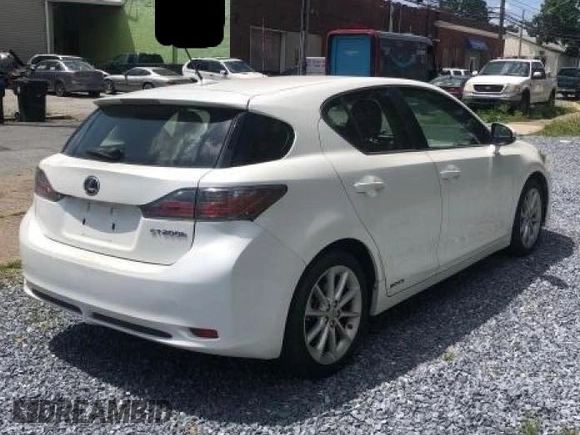 2012 Lexus CT 200h with VIN JTHKD5BH1C2054797, listed as a Copart auction lot 64297095 with 146,618 mi miles and Clean title. Bid and sale history available at DreamBid. Image 4.