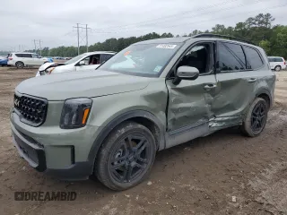 2024 Kia Telluride EX X-Line z VIN 5XYP3DGC2RG534931, wystawiony jako Copart lot #51492545 z przebiegiem 12 340 mil mil oraz Szkody całkowita. Historia ofert i sprzedaży dostępna na DreamBid. Obrazek 1.