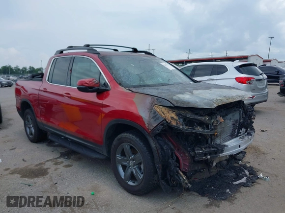 2023 Honda Ridgeline RTL with VIN 5FPYK3F53PB059323, listed as a IAAI auction lot 42485621 with Not provided miles and . Bid and sale history available at DreamBid. Image 1.
