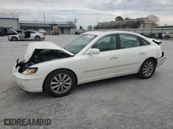 2006 Hyundai Azera SE z VIN KMHFC46F26A046383, wystawiony jako Copart lot #47971535 z przebiegiem 306 323 mil mil oraz Szkoda całkowita • Salvage title. Historia ofert i sprzedaży dostępna na DreamBid. Obrazek 1.