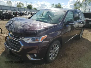 2018 Chevrolet Traverse Premier with VIN 1GNEVJKW2JJ100652, listed as a Copart auction lot 70258634 with 84,879 mi miles and Salvage Title. Bid and sale history available at carsss.com. Image 1.