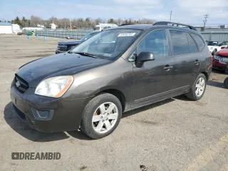 2009 Kia Rondo LX with VIN KNAFG528197275111, listed as a Copart auction lot 48958785 with 168,033 mi miles and Salvage Title. Bid and sale history available at carsss.com. Image 1.
