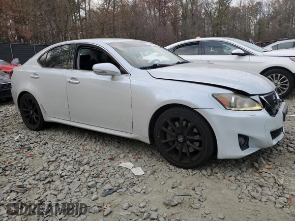 2011 Lexus IS 350 with VIN JTHBE5C2XB5027862, listed as a Copart auction lot 79698834 with 141,462 mi miles and Salvage Title. Bid and sale history available at carsss.com. Image 4.