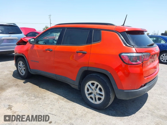 2018 Jeep Compass Sport с VIN 3C4NJCAB7JT123223, выставлен на аукционе IAAI как лот 42441627 с пробегом 90 273 миль миль и . История ставок и продаж доступна на DreamBid. Изображение 3.