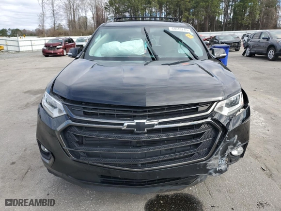 2018 Chevrolet Traverse Premier with VIN 1GNEVJKW9JJ158614, listed as a Copart auction lot 48043745 with 90,682 mi miles and Salvage Title. Bid and sale history available at carsss.com. Image 5.
