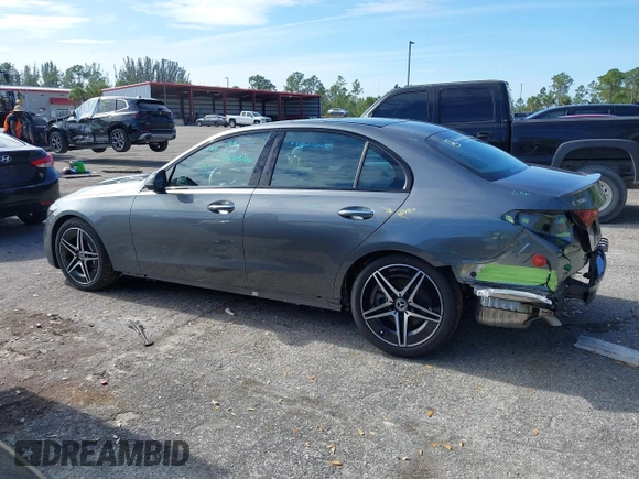 2024 Mercedes-Benz C 300 with VIN W1KAF4HB7RR232142, listed as a IAAI auction lot 41155995 with 1,109 mi miles and . Bid and sale history available at DreamBid. Image 14.