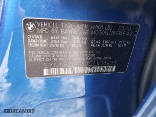 2012 BMW X6 M with VIN 5YMGZ0C52CLK14493, listed as a Copart auction lot 79947914 with 89,152 mi miles and Salvage Title. Bid and sale history available at carsss.com. Image 13.