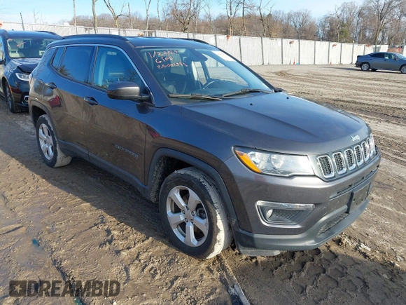 2018 Jeep Compass Latitude with VIN 3C4NJDBB0JT316396, listed as a IAAI auction lot 41482668 with 65,340 mi miles and . Bid and sale history available at DreamBid. Image 1.