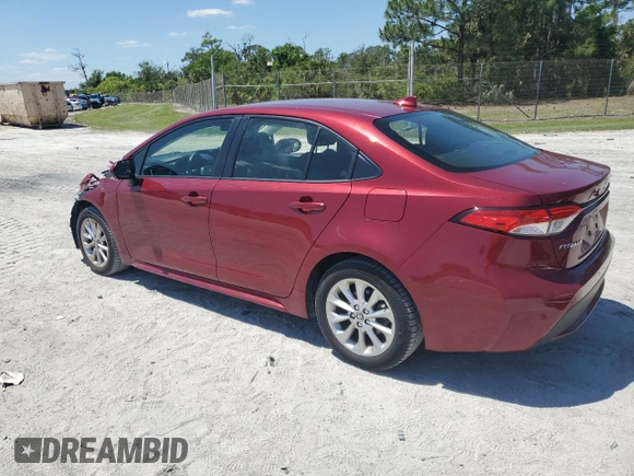 2022 Toyota Corolla LE with VIN JTDVPMAE4NJ221959, listed as a Copart auction lot 52168765 with 40,324 mi miles and Salvage Title. Bid and sale history available at DreamBid. Image 2.