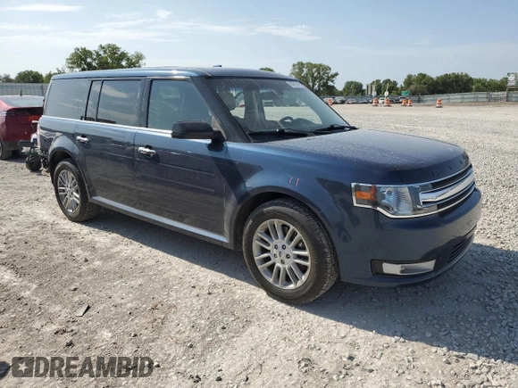 2017 Ford Flex SEL with VIN 2FMGK5C8XHBA04540, listed as a Copart auction lot 65067044 with 75,782 mi miles and Salvage Title. Bid and sale history available at carsss.com. Image 4.