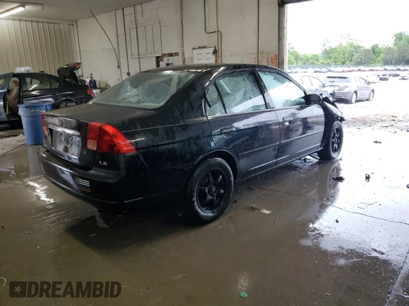 2001 Honda Civic LX z VIN 1HGES16541L056694, wystawiony jako Copart lot #55975545 z przebiegiem 236 522 mil mil oraz Szkody całkowita. Historia ofert i sprzedaży dostępna na DreamBid. Obrazek 3.