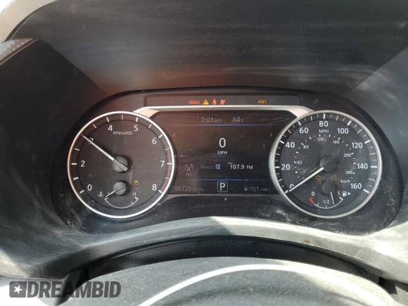 2020 Nissan Sentra SV with VIN 3N1AB8CV6LY208675, listed as a Copart auction lot 53097855 with 90,725 mi miles and Non Repairable. Bid and sale history available at carsss.com. Image 9.