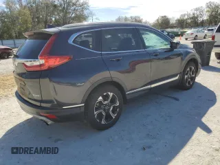 2017 Honda CR-V Touring with VIN 5J6RW1H96HL011555, listed as a Copart auction lot 47476145 with 74,087 mi miles and Salvage Title. Bid and sale history available at carsss.com. Image 3.