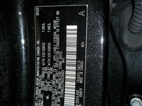 2024 Lexus NX 350 Luxury with VIN 2T2HGCEZ7RC034667, listed as a Copart auction lot 59150195 with 16,675 mi miles and Salvage title. Bid and sale history available at DreamBid. Image 13.